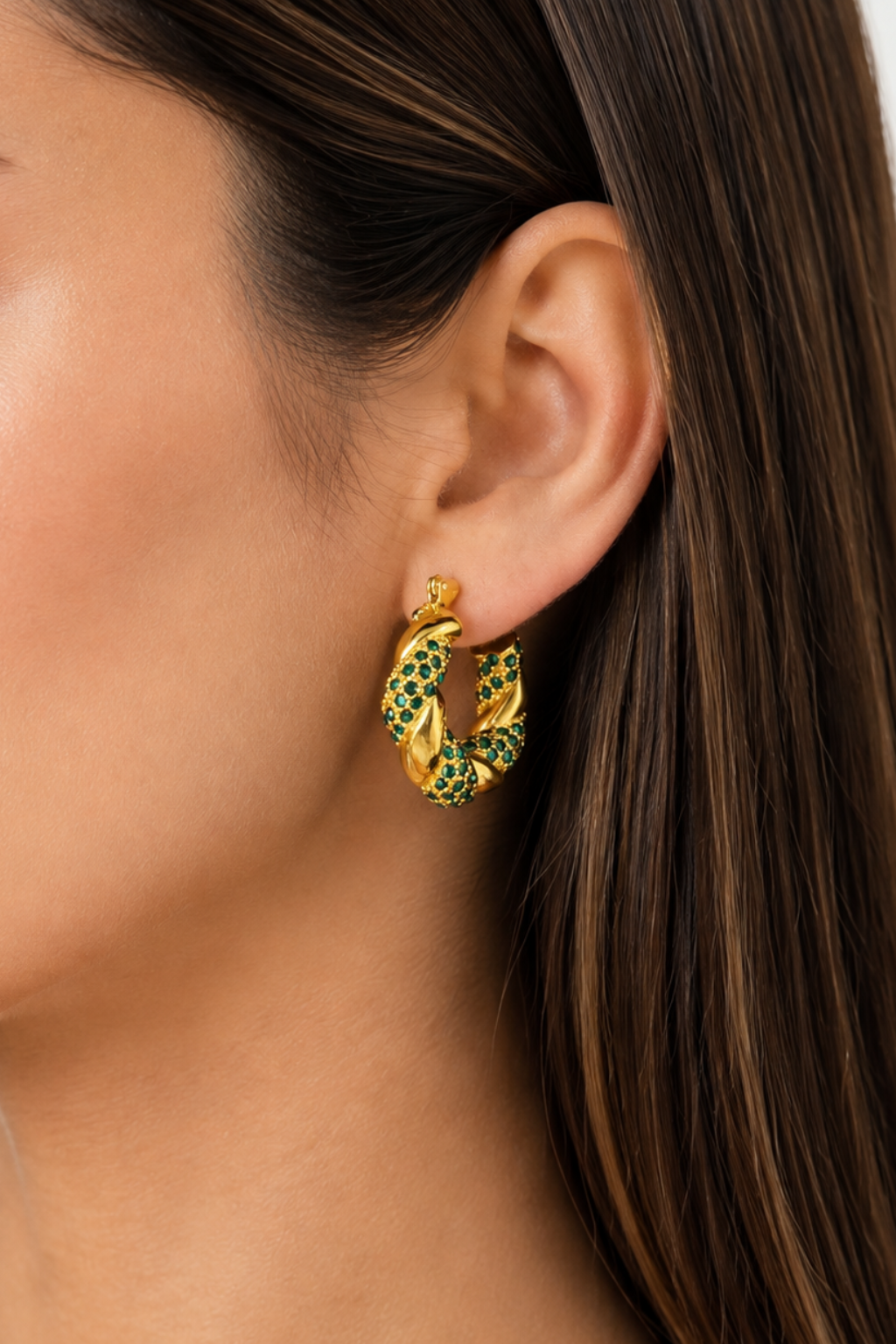EMERALD HOOPS