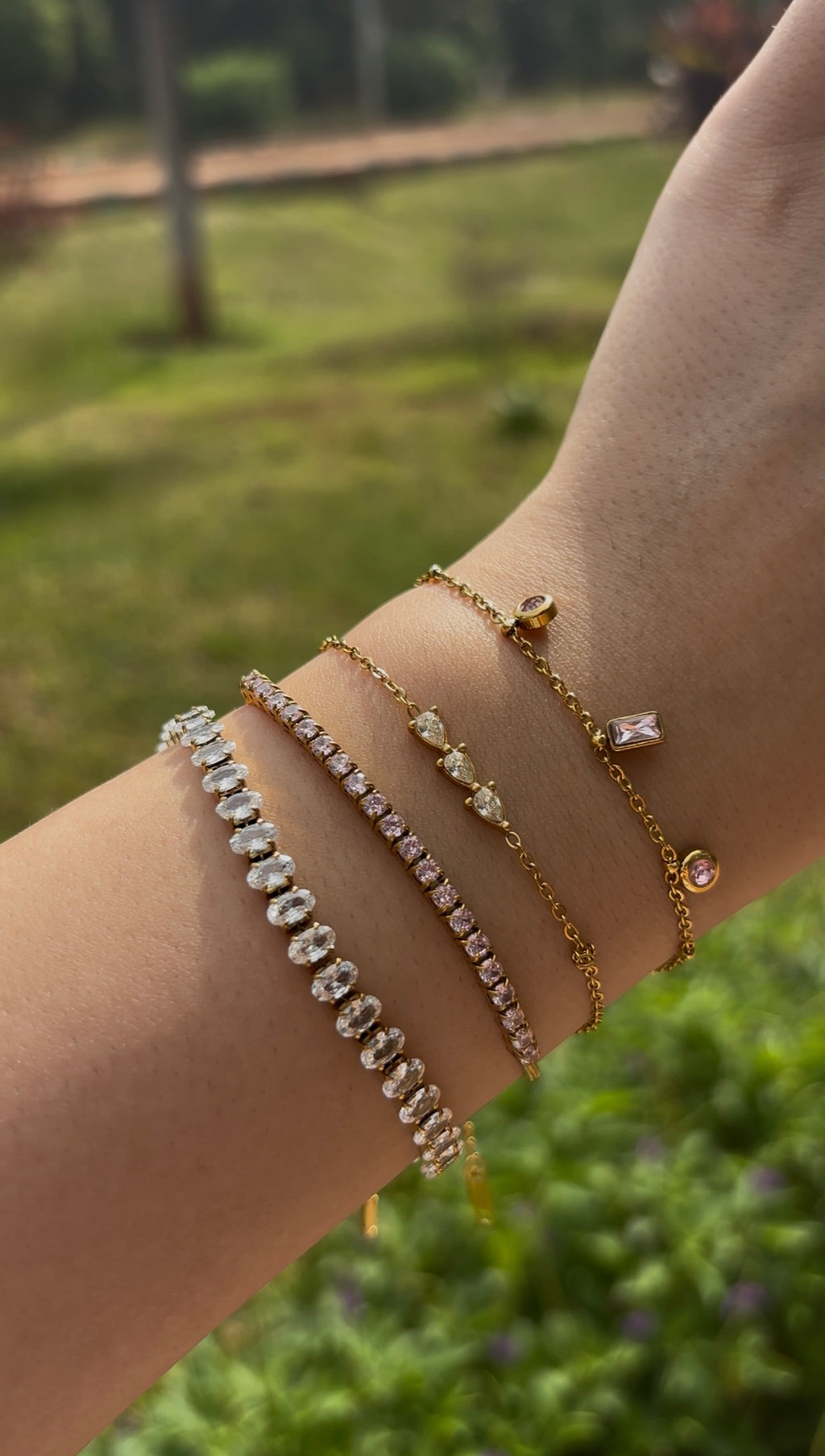 PINK TENNIS BRACELET