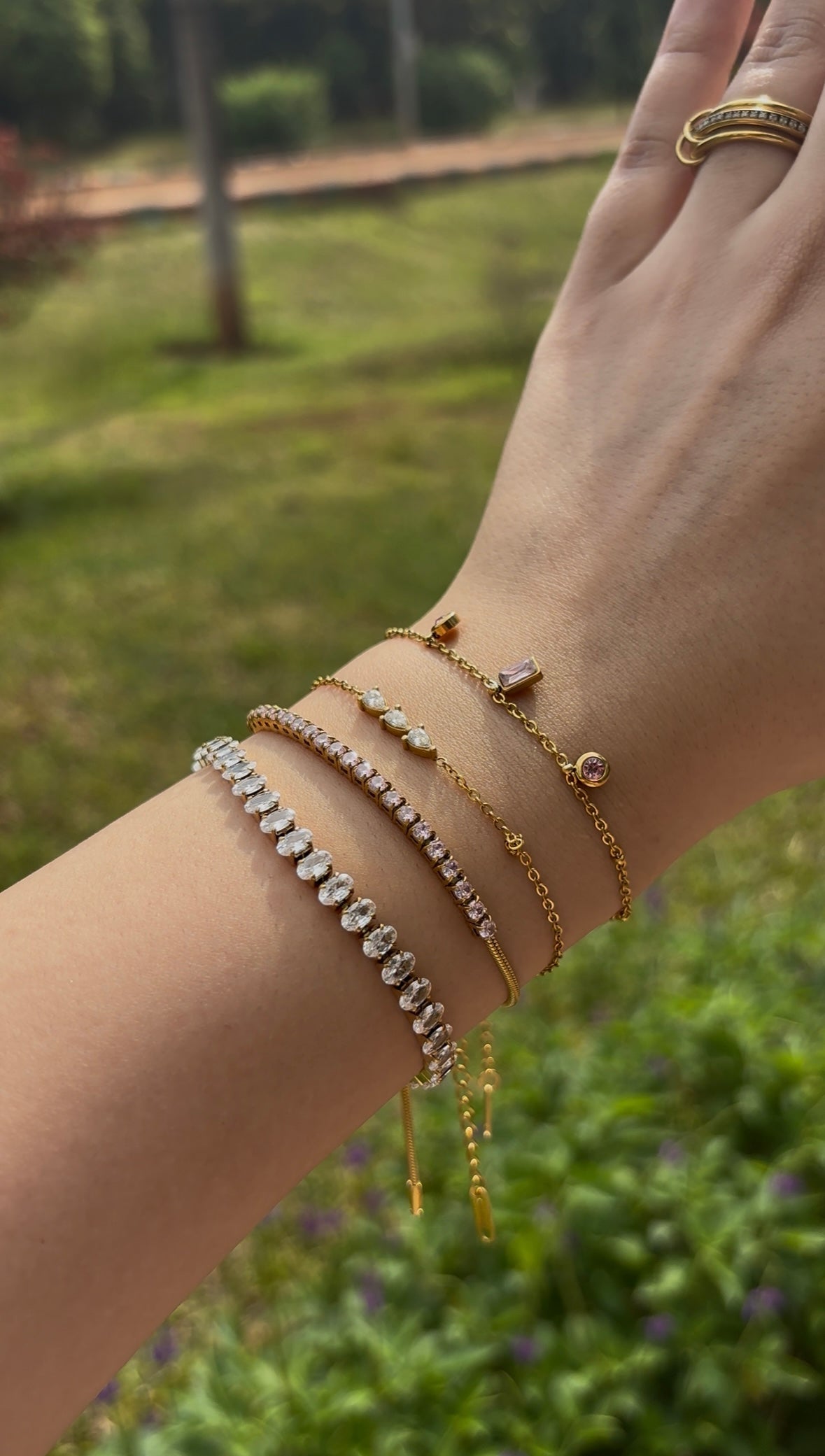 PINK TENNIS BRACELET