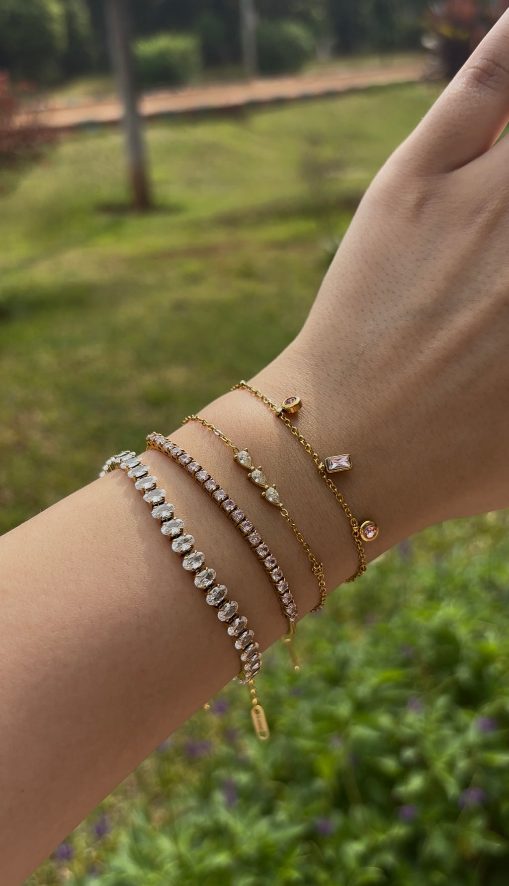 PINK TENNIS BRACELET