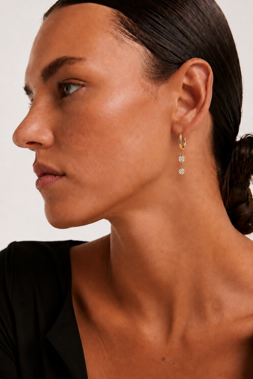 ARIA DROP HOOPS